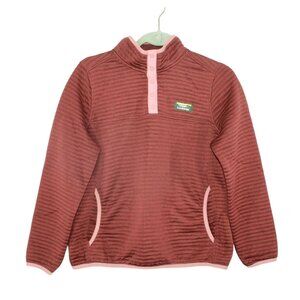 LL Bean Women's Airlight Knit Pullover Sweater Burgundy Size M Petite Minimalist